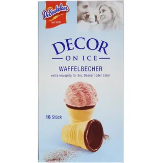 De Beukelaer DeBeukelaer Decor On Ice Waffelbecher, 16 Stück, 60 g