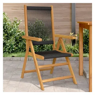 vidaXL Gartenstuhl 52 x 73 x 23 cm schwarz 2 St.
