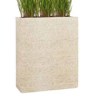 Pflanzwerk® Pflanzkübel Divider Antik Sand 72x60x25cm *Frostbeständiger Blumenkübel* *UV-Schutz* *Qualitätsware*
