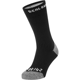 SealSkinz Unisex All-weather Socke-2019088431 Allwetter Socke, Schwarz/grau, S EU