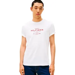 Tommy Hilfiger Stack Graphic Kurzarm-t-shirt - White - 2XL