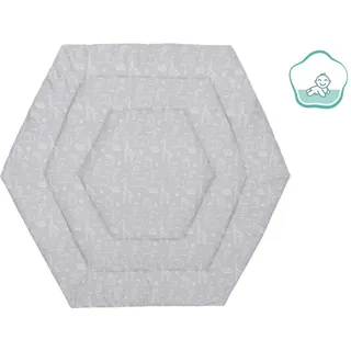 Laufgittereinlage , Hellgrau , Textil , Füllung: Polyester , Babymöbel & Kindermöbel, Babyzimmer, Laufgitter