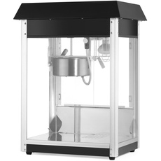 HENDI Popcorn-Maschine, Popcornmaschine, Popcorn Maker, mit Krümelschublade, 230V, 1500W, 560x420x(H)770mm, Aluminium, schwarz