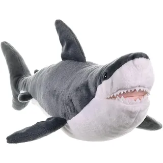 Wild Republic Cuddlekins Plüschtier Weißer Hai 38 cm Grau/Weiß