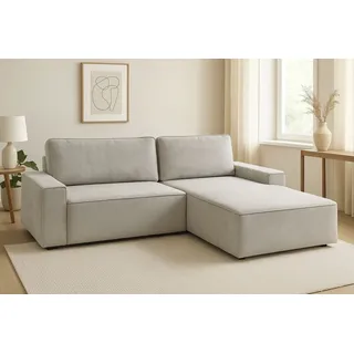 TRENDMANUFAKTUR »Challenge, Schlafsofa mit Bettkasten, Couch in L-Form, Breite 245 cm« Recamiere beidseitig montierbar, auch in trendigem Cordstoff,