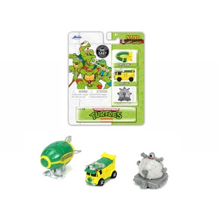 Jada Turtles 3 Pack Nano Cars, Ninja Turtles Spielzeug