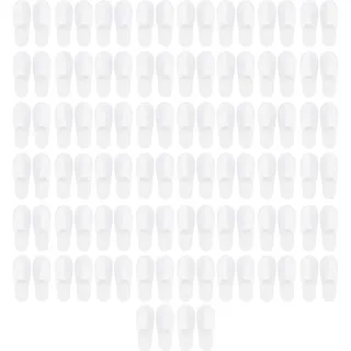 Tomotato Einweghausschuhe, Bequeme Universal-Hausschuhe mit geschlossenen Zehen, 50 Paar für Hotel, Spa und Reisen, Gästeschuhe für Veranstaltungen und Partys