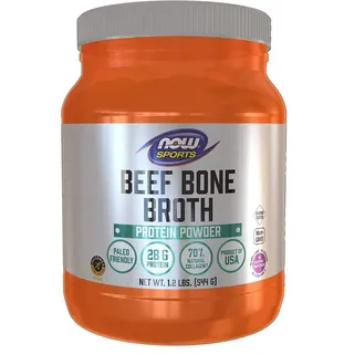 NOW Foods Bone Broth, Beef Powder - 544g