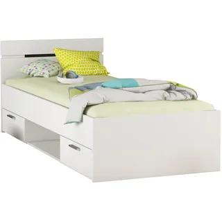 Demeyere Bett Michigan 90 x 200 cm Dekor Weiß