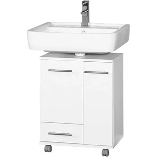 Schildmeyer Waschbeckenunterschrank 50 x 63,5 x 32,5 cm, weiß