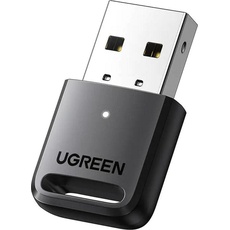 Ugreen CM390 Bluetooth 5.0 USB adapter for PC (black) (Sender & Empfänger), Bluetooth Audio Adapter, Schwarz