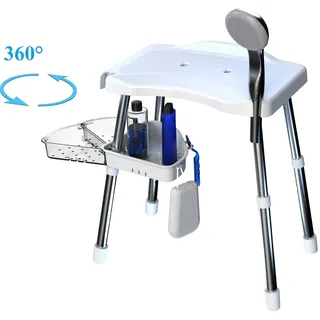 Bischof Dusch- und Badhocker Tray Super weiß