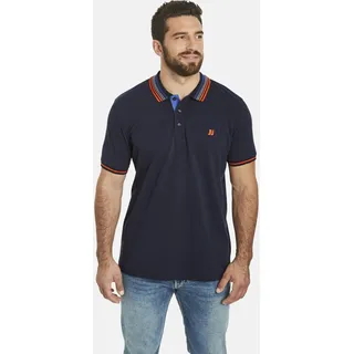 Poloshirt JAN VANDERSTORM "Poloshirt VOLKBERT", Herren, Gr. 4XL, blau (dunkelblau), Obermaterial: 100% Baumwolle CO., Shirts Poloshirt