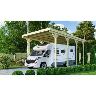 Karibu Caravan-Carport 3,84 x 5,88 m beige