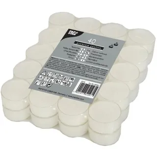 Papstar Teelichter 3,8 cm 40 St. weiß