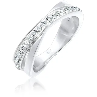 Elli Damen, Ring Wickelring mit Kristallen
