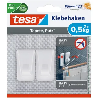 Tesa 77780, Indoor, Hilfshaken, Weiß, Klebestreifen, 0,5 kg, Putz