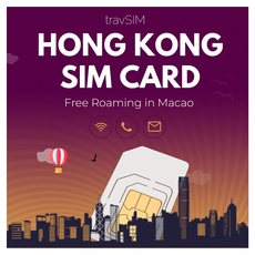 travSIM Hong Kong SIM Karte | 10GB Mobile Daten bei 4G/5G Geschwindigkeiten | Kostenloses Roaming in Macau | Funktioniert auf iOS und Android Geräten | Der Plan der Hong Kong Karte ist 30 Tage gültig