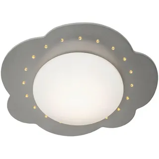 Kinderdeckenleuchte , Silberfarben , Holz , 12 cm , 3-fach schaltbar , Lampen & Leuchten, Innenbeleuchtung, Kinderzimmerlampen, Kinderdeckenleuchten