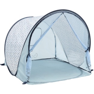 Babymoov Strandmuschel Blue Waves mit LSF 50+, Pop-Up-System, 1 Stück (1er Pack)