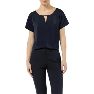 Comma Satin Bluse Kurzarm