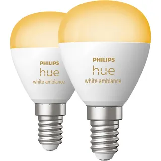 Philips Hue White Ambiance Luster Tropfenform 2er-Pack