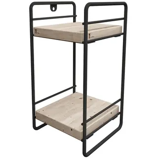 [en.casa] Pargas Küchenregal 26 x 14 x 13 cm Schwarz