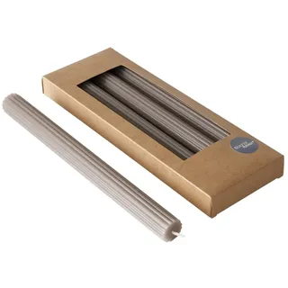 BOLTZE Classic Stabkerze braun 25cm 4tlg