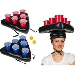 Goldbuch Trinkspiel Beer Pong mit 12 Becher und 2 Bällen, Box, Bierpong, Erwachsener, Unisex, Mehrfarbig, 12 Stück(e), Box