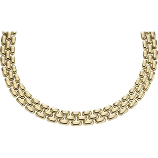 Kette ohne Anhänger FOSSIL "Schmuck Geschenk Edelstahl Halskette Arden", gold (gelbgoldfarben), Halsketten, Damen, Edelstahl, L: 45,5 B: 14,1mm, Kette ohne Anhänger, B:14,1mm