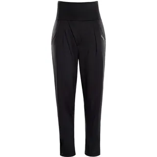 Winshape Damen Elegante Functional High Waist 7/8-baggy Pants Hp303 Mit Core-Bund Lässige Hose, Schwarz, XXL