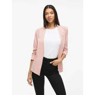 Vila "VIHER NEW 3/4 BLAZER -NOOS" Materialmix, regular fit, misty rose
