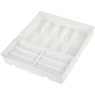 KEEEPER Besteckkasten mit Einsatz 38 x 42,5 x 7,5 cm Weiß