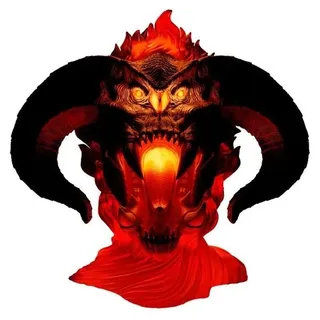 Balrog-Lampe - einzigartiges Design, LED-Licht, Heimdekoration