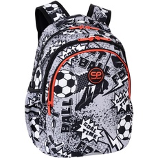 Coolpack F048710, Schulrucksack JOY S GREY BALL, Multicolor, 39 x 28 x 17 cm