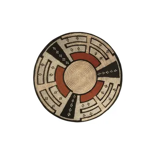 Gino Falcone "Outdoor-Africa 44" Gr. 43, beige, H:5mm Ø:200cm, Kunstfaser, Teppiche, Teppich, Flachgewebe, In- und Outdoor geeignet, Wohnzimmer