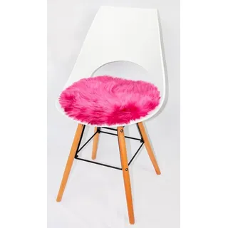 Heitmann-Felle Lamm Stuhlkissen Ø 45 cm Pink