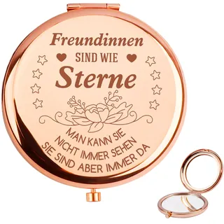 QWZify Freundin Geschenke Weihnachten Freundinnen Geschenkideen Freundschaft Kompaktspiegel Geschenk Freundin Kleinigkeit Freundinnen Geschenke Für Beste Freundinnen Sind Wie Sterne
