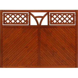 Sichtschutzzaun Toulon 135 cm x 180 cm Teak
