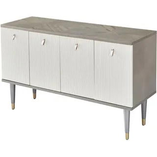 Sideboard Wohnzimmer Landhaus Stilvolle Kommode Schlafzimmer Design Kommode neu - Grau
