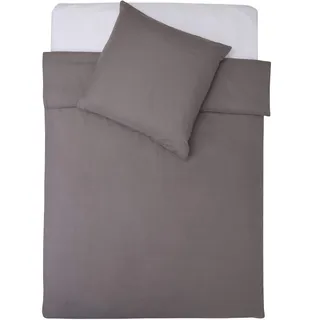 Lumaland Premium Bettwäsche mit hochwertigem YKK Reißverschluß | Bettbezug 155 x 220 cm & Kissenbezug 80 x 80 cm | Everyday Ganzjahres Bettbezug-Set