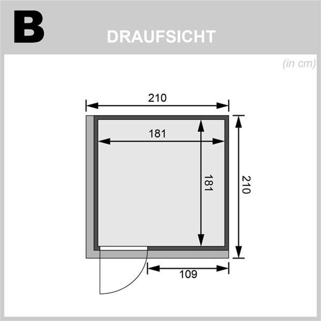 Bild von Sauna Rodin (Fronteinstieg) ohne Ofen & Zubehör