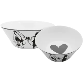 Geda Labels Müslischale Mickey Kiss Sketch Silbergrau 400 ml