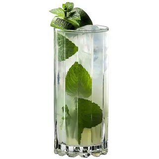 Riedel Vorteilsset 2 Gläser BAR DSG RETAIL HIGHBALLGläserS 6417/04 und 4 EKM Living Trinkhalme aus Edelstahl - Creme