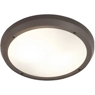 Alvorada Außendeckenleuchte modern Kunststoff anthrazit grau Außenleuchte Deckenlampe Außenlampe E27