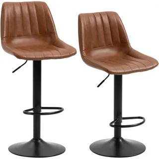 Homcom Barhocker 49,5 x 111 cm Braun