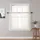 Elfenbeinfarbene Vorhänge 91 4 Länge 2 Paneele lichtfilternde luftige Stangentaschen Kurze Vorhänge Fensterbehandlung für Fenster/Badezimmer/Café/Wohnzimmer/Bauernhaus