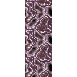 Queence Vinyltapete »Thiev« Steinoptik glatt 90x250cm, selbstklebend, kinderleichte Anbringung,, Sticker, lila