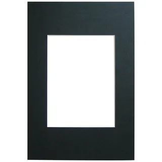 walther design Passepartouts schwarz für Rahmenformat: 40 x 50 cm, Bildformat: 30 x 40 cm Passepartouts PA051B