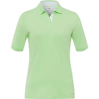 BRAX Damen Style Cleo Poloshirt Pique Polohemd, Frozen Apple, 38